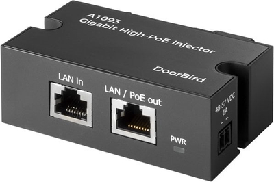 Injektor PoE DoorBird A1093, Gigabit, High PoE+, i zi