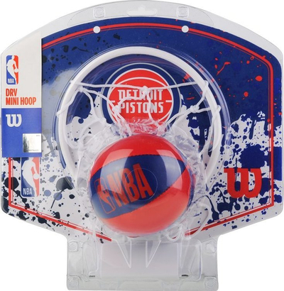 Tabelë mini basketbolli Wilson NBA Detroit Pistons WTBA1302DET, 30 x 25 cm, për brenda, shumëngjyrëshe