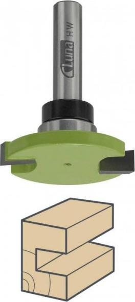 Freza për dru Luna Groove Cutter for Boards, rul sipër 16x8mm, kanale 36/6/10/47mm