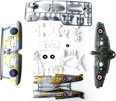 Model avioni plastik Supermarine Spitfire ZA2590, shkalla 1:48, për montim, shumëngjyrësh