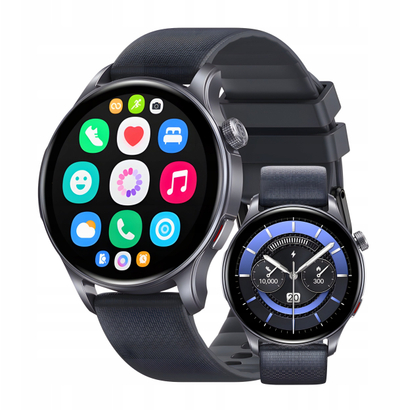 Ore inteligjente Zeblaze Btalk 3 GPS, ekran 1.43" AMOLED, me telefonata, e zezë
