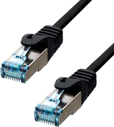 Kabllo rrjeti ProXtend CAT6A S FTP, 30cm, Ethernet, e zezë
