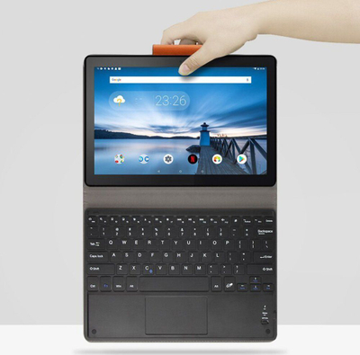 Mbulesë me tastierë Bluetooth për tablet Lenovo Tab M10 Plus X606, 10.3", me touchpad, e zezë