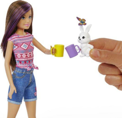 Set Mattel Barbie Doll Kamping - Skipper dhe Pet (HDF69/HDF71)