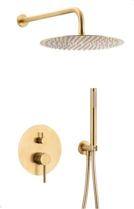 Set dushi i fshehtë KFA MOZA 5039-501-31, përzierës 3 funksione, ngjyrë ari e furçuar