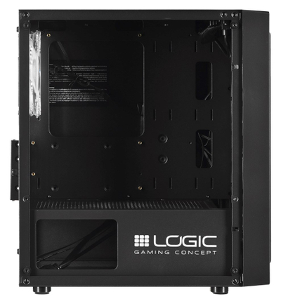 Kutia kompjuterike Logic Concept Atos, Micro ATX, ARGB, e zezë