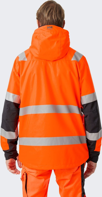 Jakne Helly Hansen Workwear Alna 2.0 Shell, për burra, L, portokalli