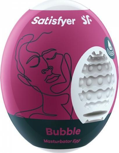 Lodër intime Satisfyer Bubble Masturbator Egg, silikon, njëpërdorimshme, rozë