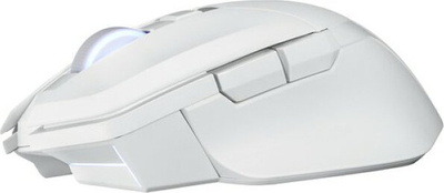 Гејминг глушец PowerColor ALPHYN AM10, 26000 DPI, безжичен и со кабел, бел