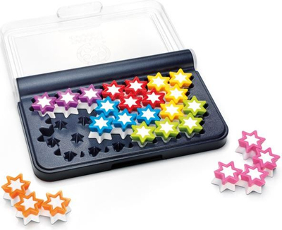 Логичка игра Smart Games IQ Stars, 120 предизвици, над 6 години, многуобоена