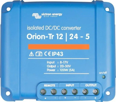 Konvertor DC-DC Victron Energy Orion-Tr 24/48-2.5A, 120W, IP43, blu