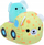 Lodër pelush Squishville Squishmallows Diego Elefant me kamion, mini 5cm, shumë i butë, shumëngjyrësh