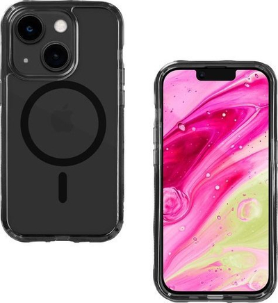 Mbulesë telefoni LAUT Crystal Matter X, iPhone 14 Plus dhe 14 Pro Max 6.7", MagSafe, e zezë transparente
