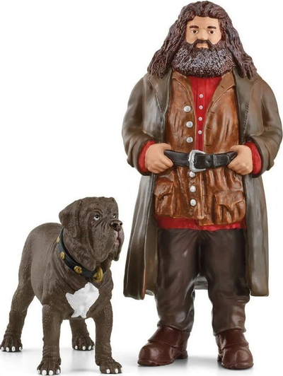 Set figurina Schleich Harry Potter Hagrid edhe Fang, 2 copë, multicolor
