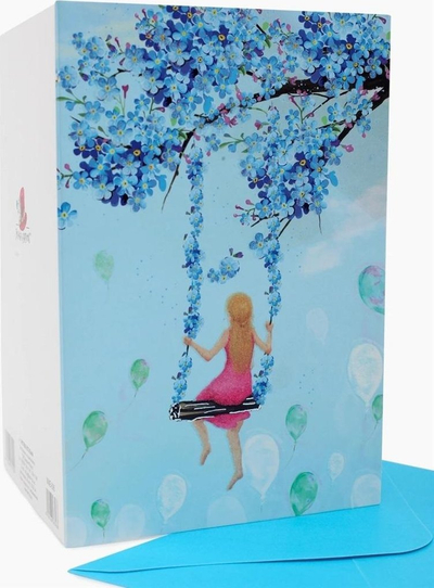 Kartolinë urimi Fresh Card B6 NME-006, me zarf, me shkëlqim (glitter)