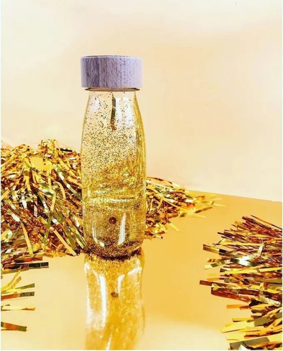 Shishe ndijore Petit Boum Float Gold, 3m+, efekt shkëlqim, e artë