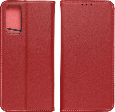 Këllëf telefoni Leather Smart Pro për Samsung A54 5G, lëkurë natyrale, me magnet, ngjyrë burgundy