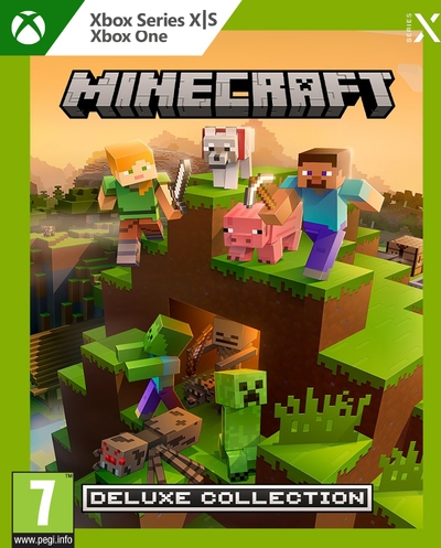 Loja Xbox Minecraft Deluxe Collection, Xbox Series X S Xbox One, përfshin 1600 Minecoins, multigjuhëshe