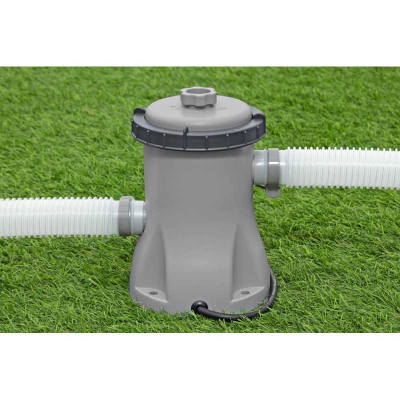 Pompe filtruese për pishinë Bestway 58093, 1249 l/orë, set me tuba, gri