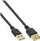 Kabllo USB InLine 34615F, USB A në USB A, 1.5 m, e zezë