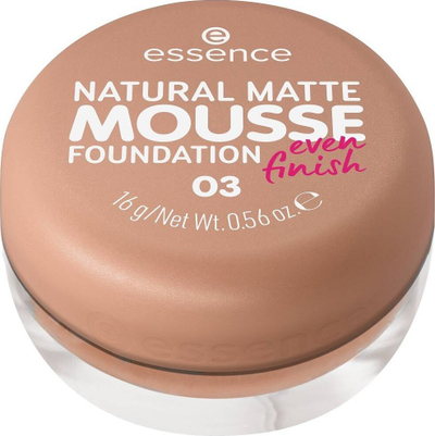 Fondatinë mousse Essence Natural Matte 03, 16g, përfundim mat natyral