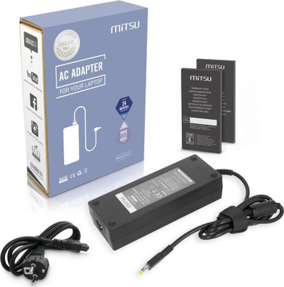 Karikues laptopi Mitsu ZM/LEN20675Y, 135W 20V 6.75A, për Lenovo, i zi