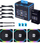 Ftohës Lian Li Uni SL120 V2 3-pack + Hub