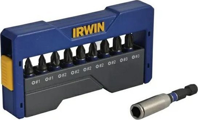 Set bitash goditës Irwin Impact Bits, 10 copë, PZ, blu