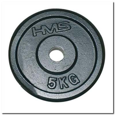 Peshë dysku HMS TCZ05, 5kg, vrimë 31mm, e zezë