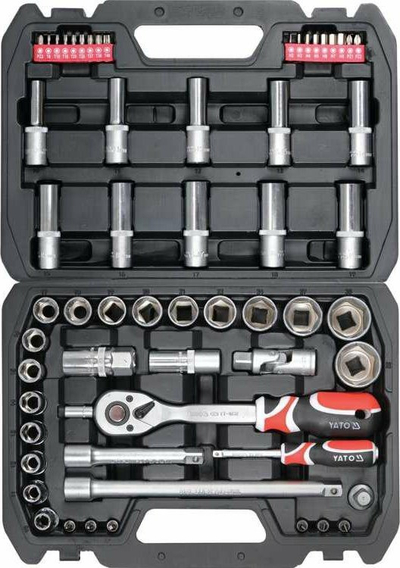Set çelësash YATO YT-12660, 60 copë, 1/4", me racetë