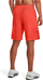 Shorta sportive Under Armour Tech Graphic për meshkuj, material që thahet shpejt, me logo, portokalli