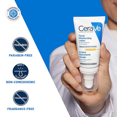 Krem hidratues CeraVe AM Facial Moisturising Lotion SPF30, 52ml