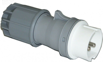Prizë portative industriale PCE TWIST 082-12v, 16A 2P, 42V IP44, gri
