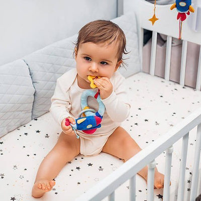 Lodër edukative varëse për karrocë Babyono Cosmos, shumëngjyrëshe, për foshnje