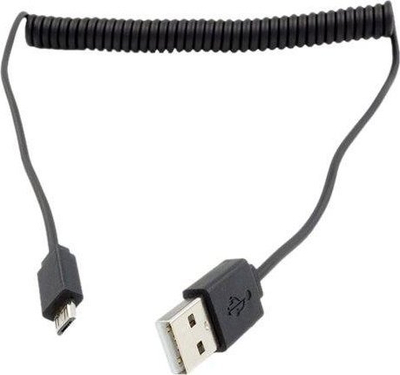 Kabllo USB ROLINE Spiral, USB 2.0 A me Micro B, 1m, i zi