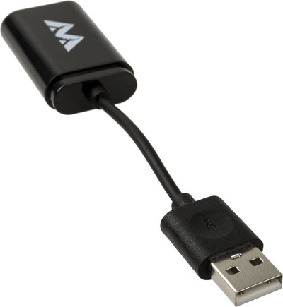 Kartë zanore USB Antlion Audio, hyrje dhe dalje 3.5mm, e zezë