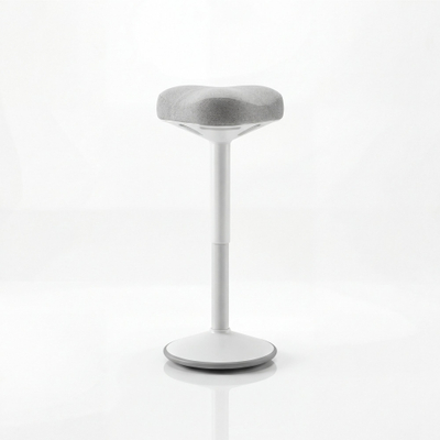 Tabure balansues Jan Nowak Balancing Stool, sedilje ergonomike, lëkundje aktive, bardh e gri