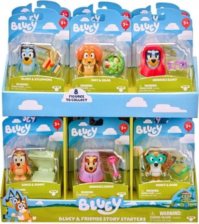 Figurë lodër Bluey Tm Toys Beginning of Play, 1 copë, 6.3 cm, me shumë ngjyra