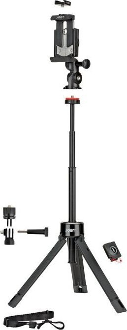 Tripod për telefon Joby GripTight Pro TelePod, teleskopik, me telekomandë Bluetooth, i zi