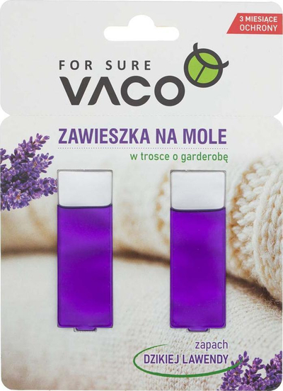 Варе за молци Vaco гел, лаванда, 2 парчиња