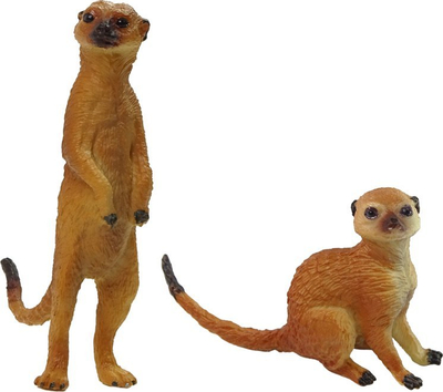 Set me figura surikatash, plastikë e mirë, për kalamaj, me shumë ngjyra