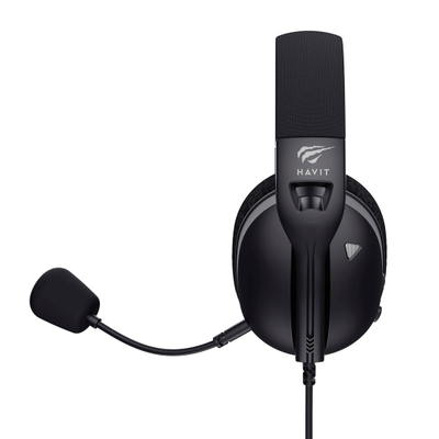 Kufje gaming Havit Fuxi H5d, 3.5mm, me mikrofon, të zeza