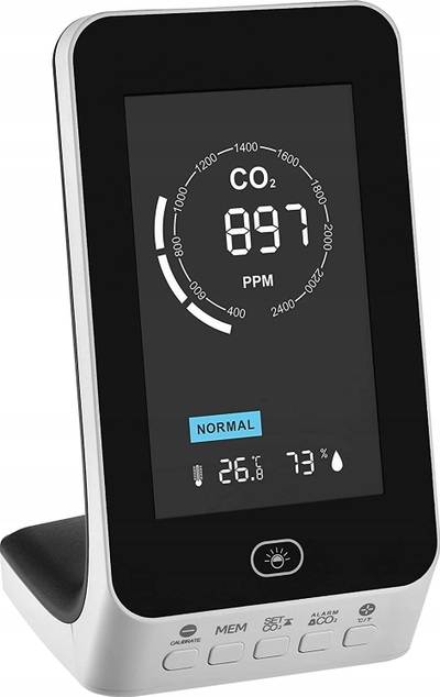 Monitor CO2 TFA Dostmann AIRCO2NTROL Up 31.5010.02, ekran dixhital, matje në kohë reale, i bardhë