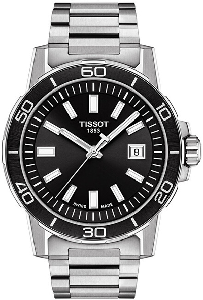 Orë për meshkuj Tissot Supersport T125.610.11.051.00, e argjendtë