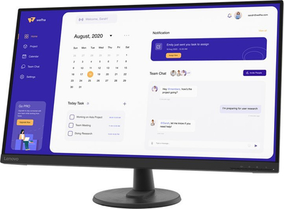 Monitor Lenovo D32u-40, 31.5", 4K UHD, i zi