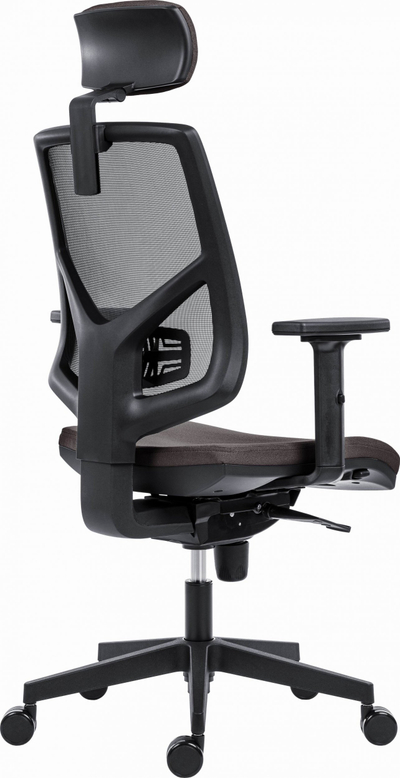 Karrige zyre ergonomike Powerton ERGO TINA, mekanizëm synchro, gri