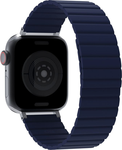 Rrip dore JCPal FlexForm për Apple Watch, 38/40/41mm, silikon, blu e errët