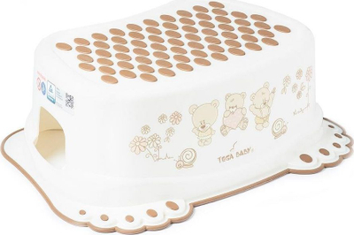 Shkallë tualeti Tega Baby Teddy MS-017-118, kundër rrëshqitjes, White Pearl