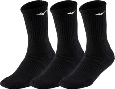 Çorape sportive Mizuno Training Mid 32GX250509, set 3 palë, unisex, të zeza