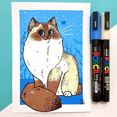 Marker boje Posca PC-1MR, majë e hollë, lavender